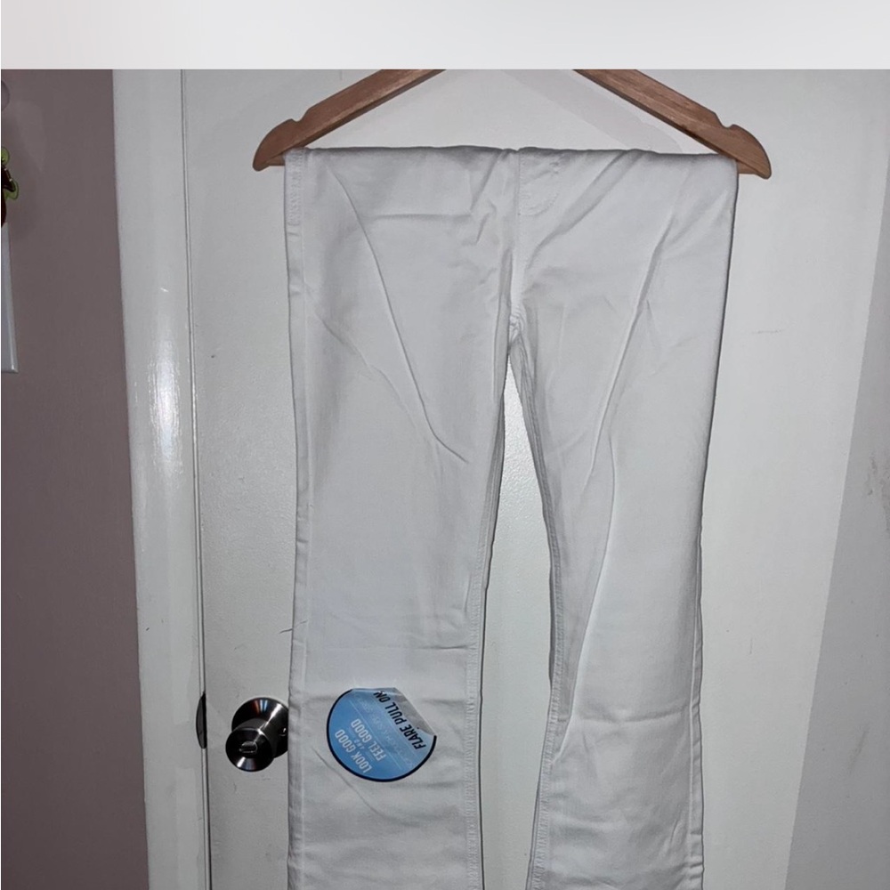 Cello White Denim Flare Jeans